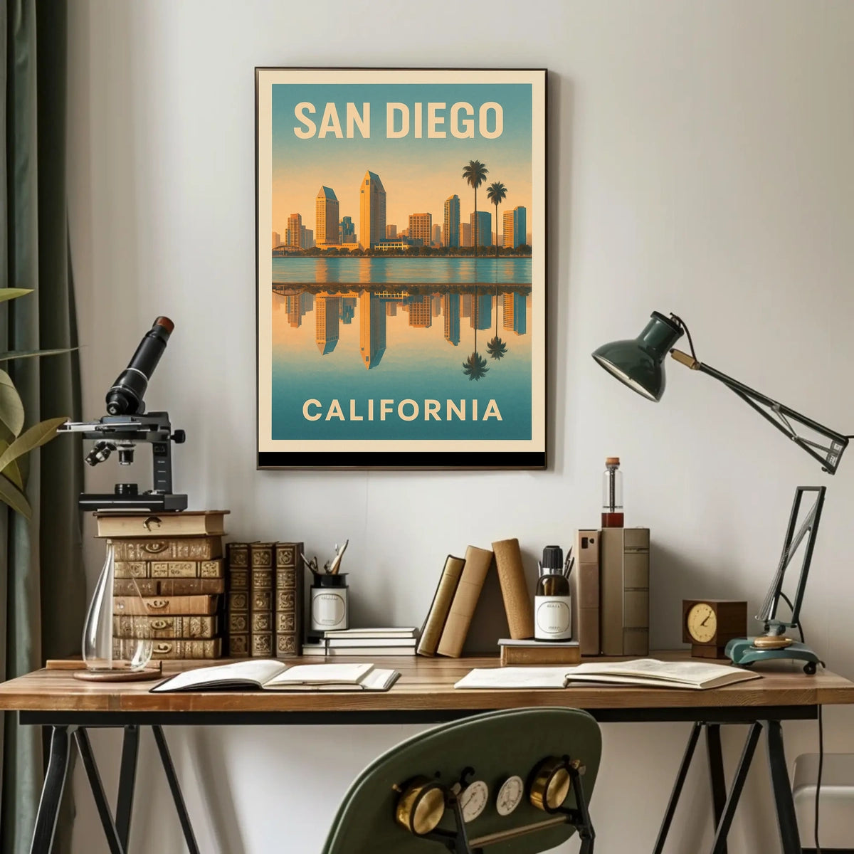 San Diego Skyline Poster