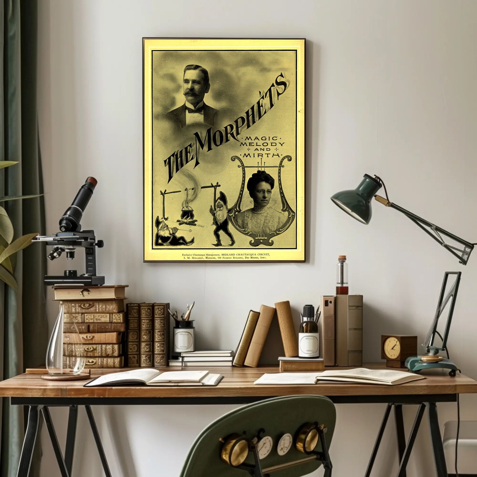 The Morphets Vintage Magic Show Cultural Poster
