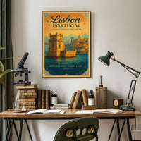 Lisbon, Portugal Travel Architecture Scenic Poster
