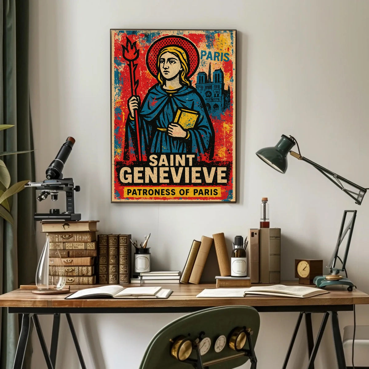 Saint Genevieve Patroness Of Paris Poster