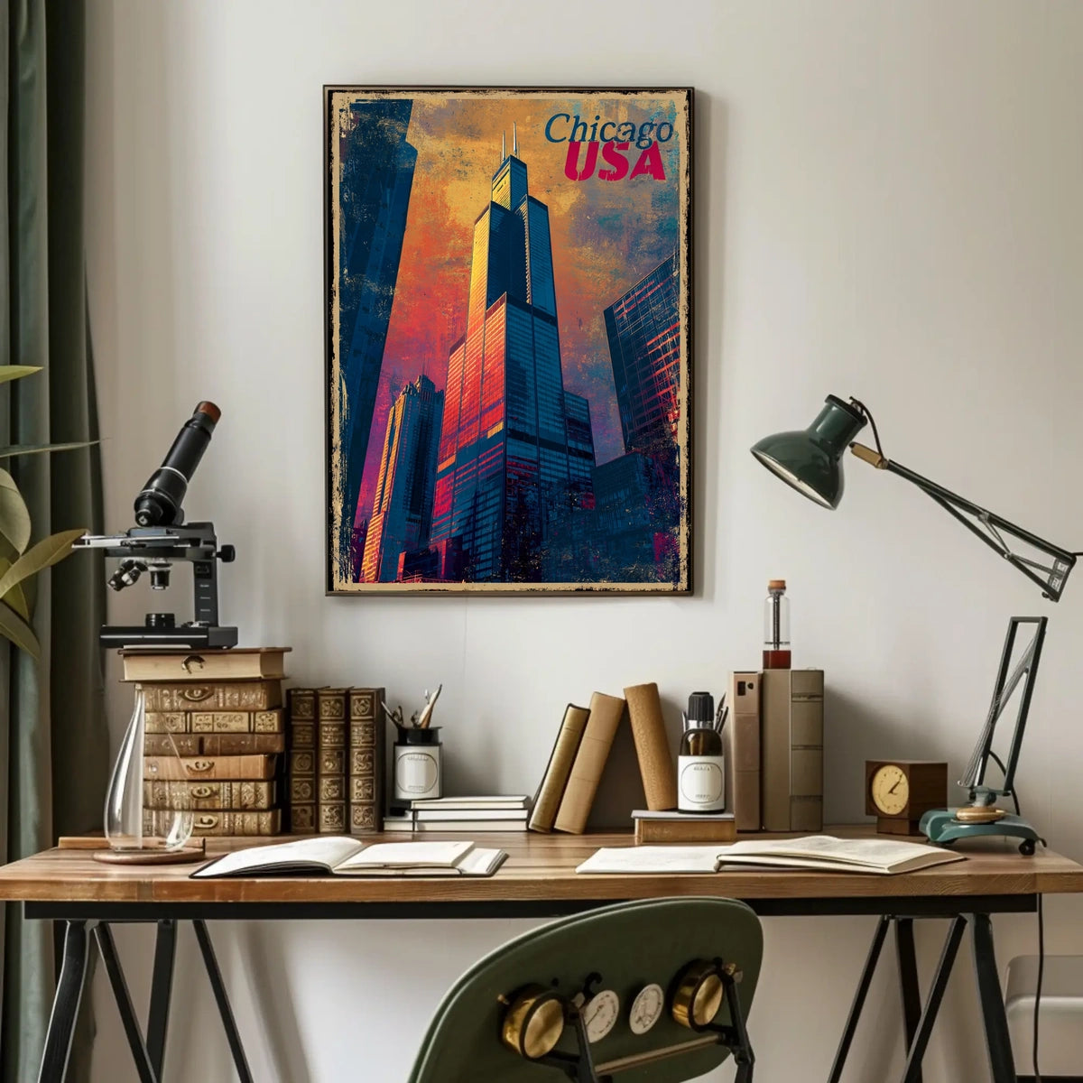 Chicago Skyline Poster