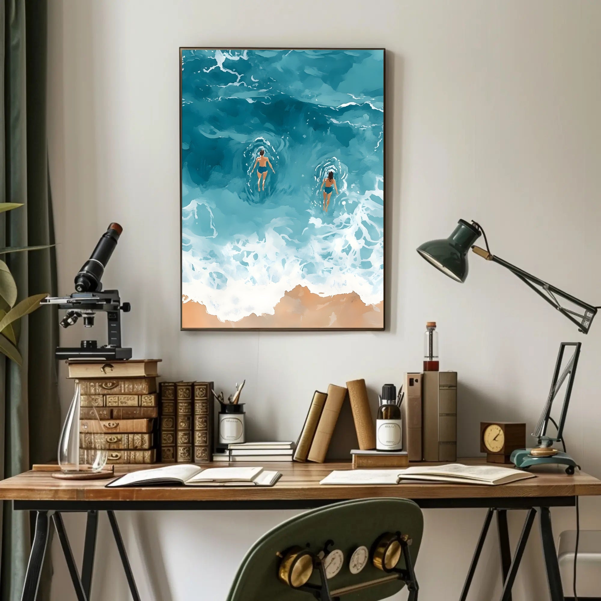 Ocean Serenity Poster Coastal Wall Art Print