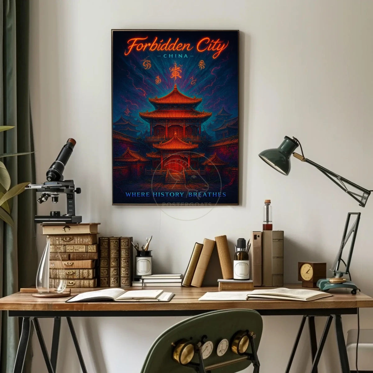 Forbidden City Ethereal Architecture Cultural or Heritage Poster