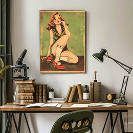 Vintage Pin-Up Art Poster
