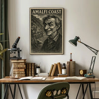 Amalfi Coast Captivating Portrait Poster Wall Art Print
