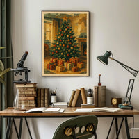 Classic Christmas Scene Poster