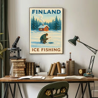 Finland Ice Fishing Adventure Poster