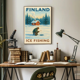 Finland Ice Fishing Adventure Poster