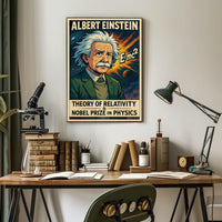 Einstein Relativity Abstract Wanderlust Poster
