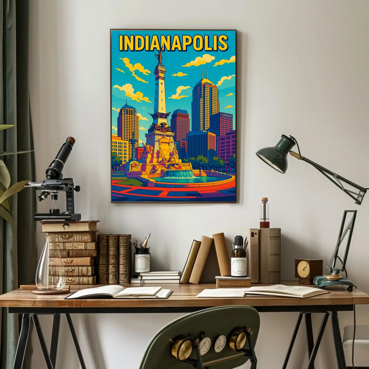 Indianapolis Skyline Poster