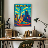 Indianapolis Skyline Poster