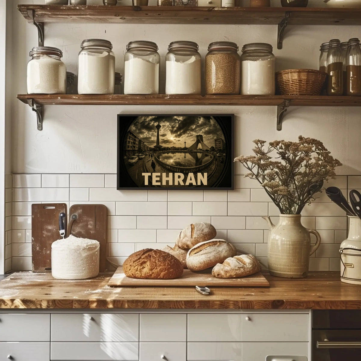 Tehran Cityscape Poster