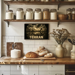 Tehran Cityscape Poster