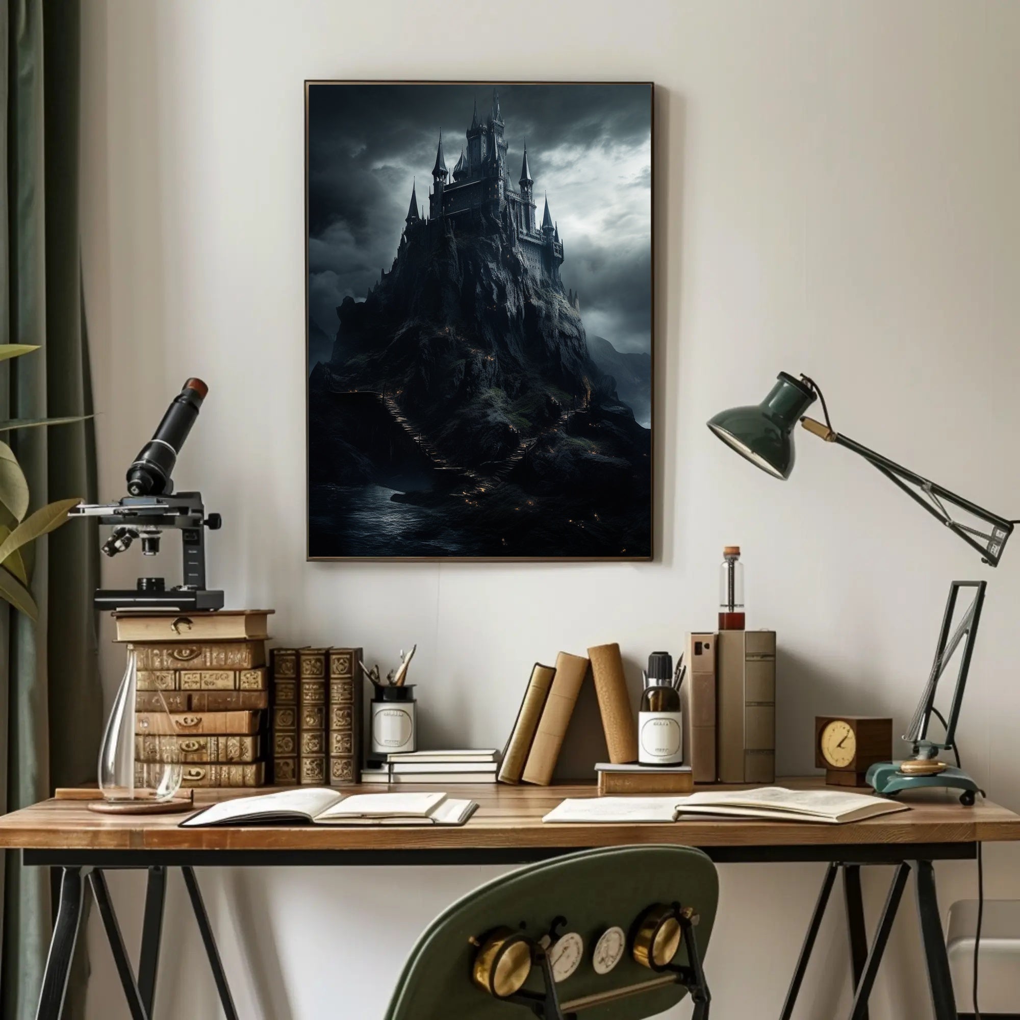 The Enchanted Castle On The Cliff Poster