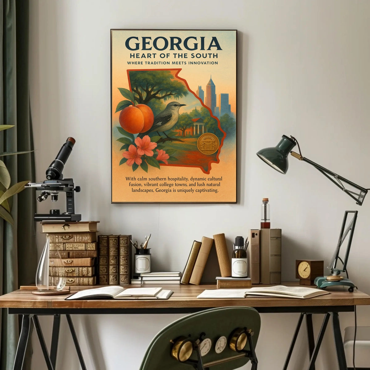 Georgia Heart Of The South Poster