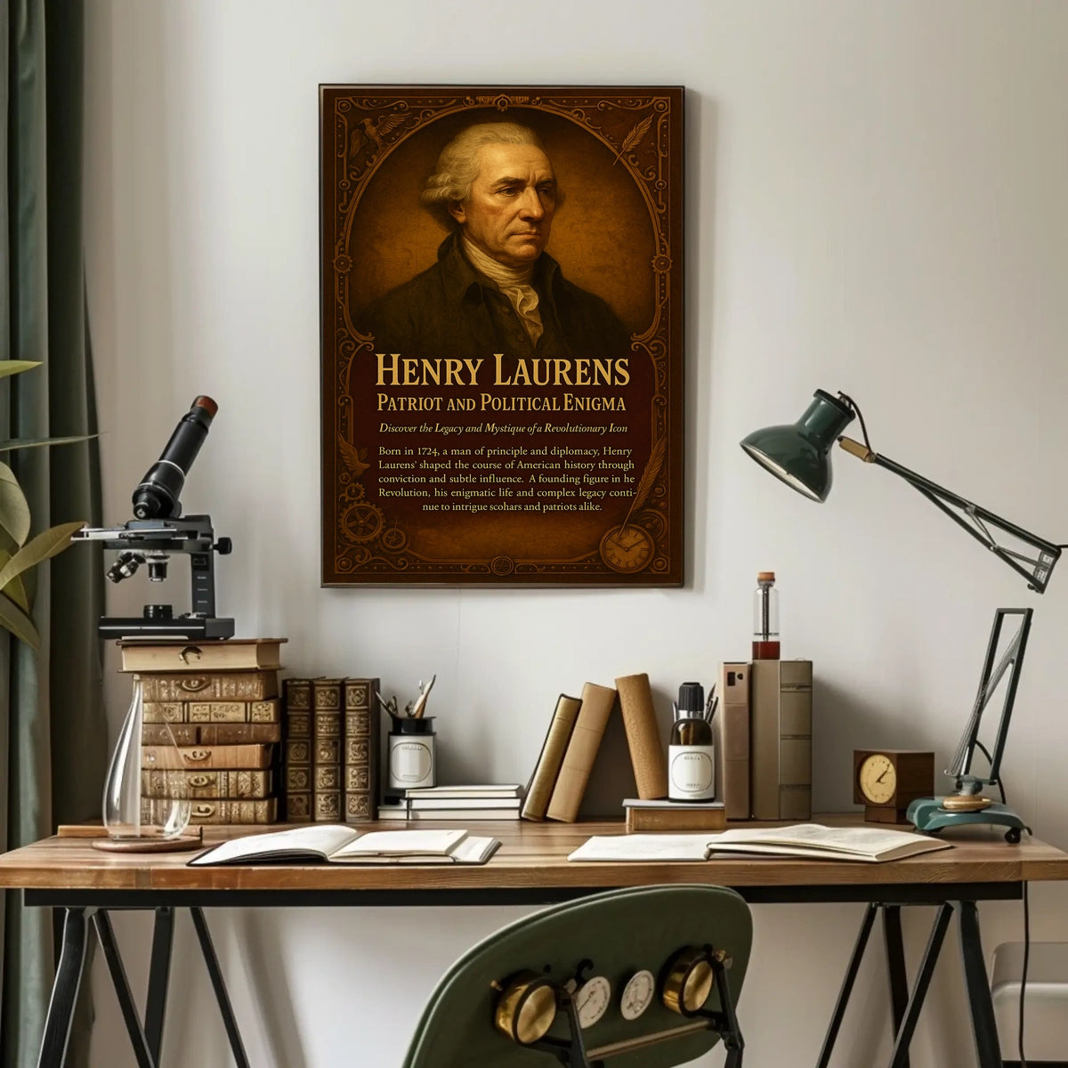 Henry Laurens Patriot and Political Enigma Poster