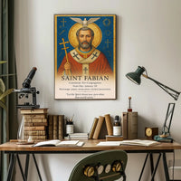 Saint Fabian Poster PosterGoat