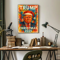 Futuristic Santa with Political Edge - Christmas Poster