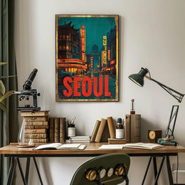 Seoul Nightscape Poster