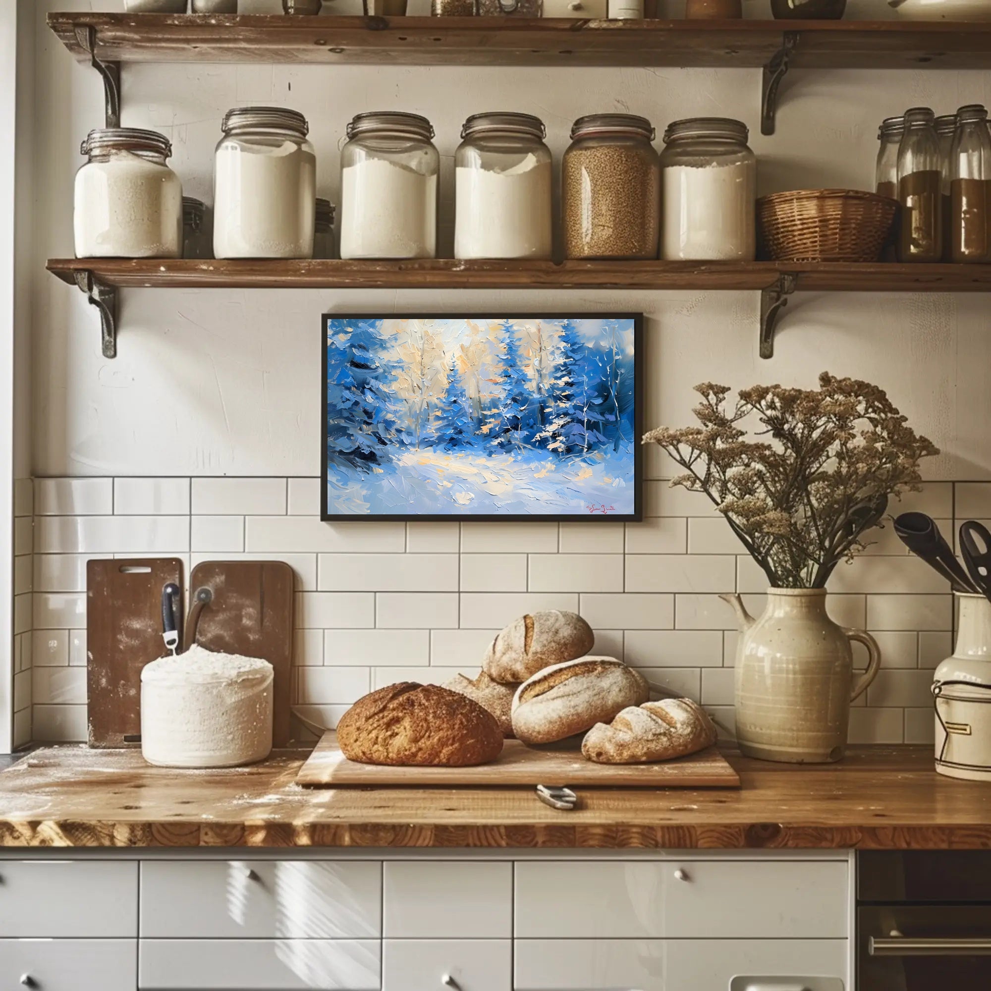 Winter's Tranquil Palette Poster