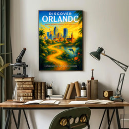 Discover Orlando Poster PosterGoat