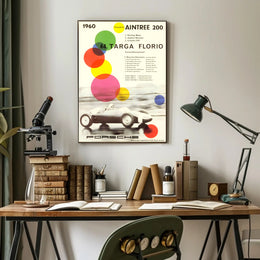 1960 Aintree 200 Targa Florio Racing Wall Art Print