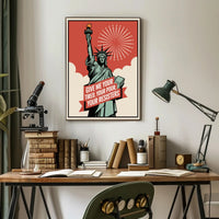 Statue of Liberty Resistance Political or Propaganda Poster