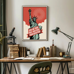 Statue of Liberty Resistance Political or Propaganda Poster