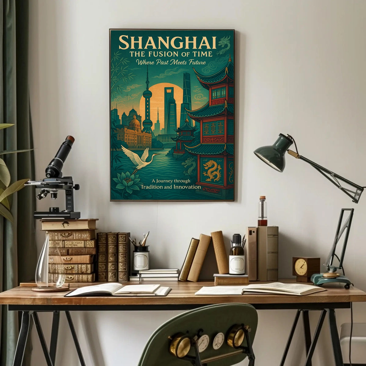 Shanghai The Fusion Of Time Poster