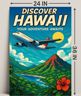 Discover Hawaii Travel Poster Art Print PosterGoat