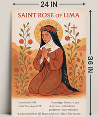 Saint Rose of Lima Poster PosterGoat