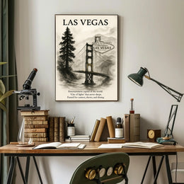 Las Vegas City of Lights Poster PosterGoat