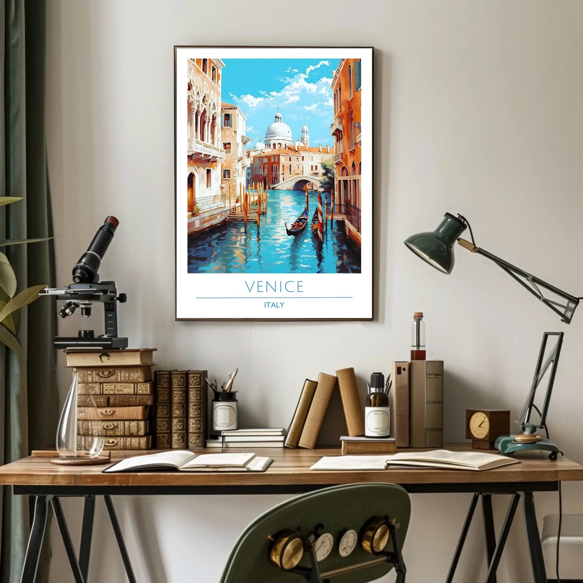 Venice Canal Scene Poster
