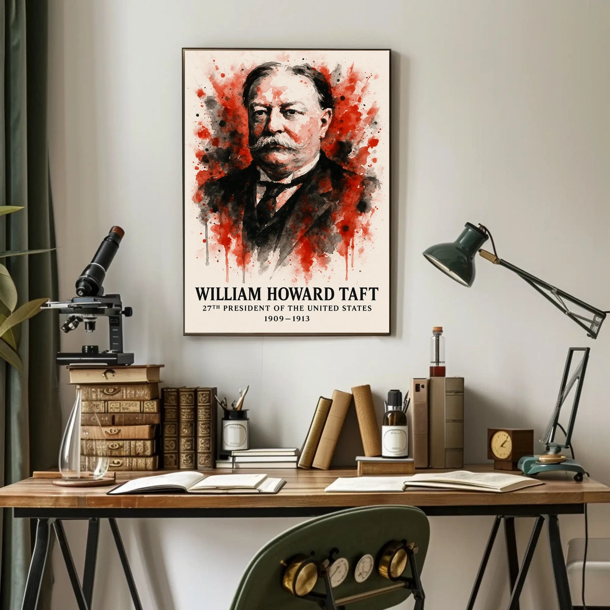 William Howard Taft Portrait: Historical or Presidential Poster