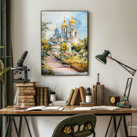 Ukraine Kyiv St Sophia Cathedral City View Landscape Poster