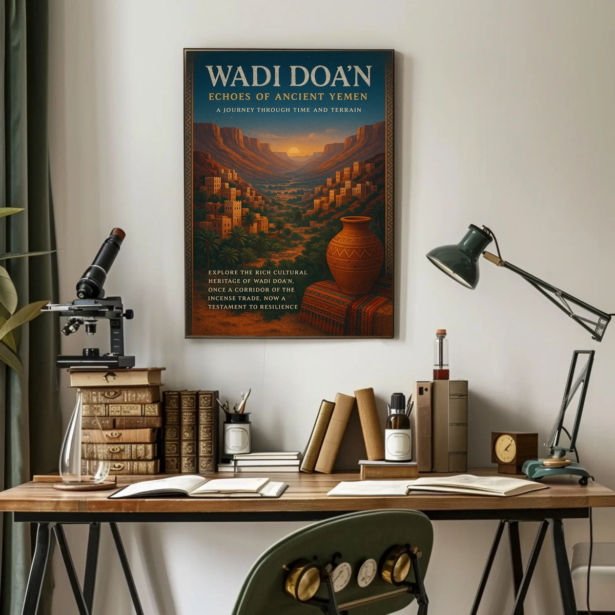 Wadi Doan Echoes Of Ancient Yemen Poster