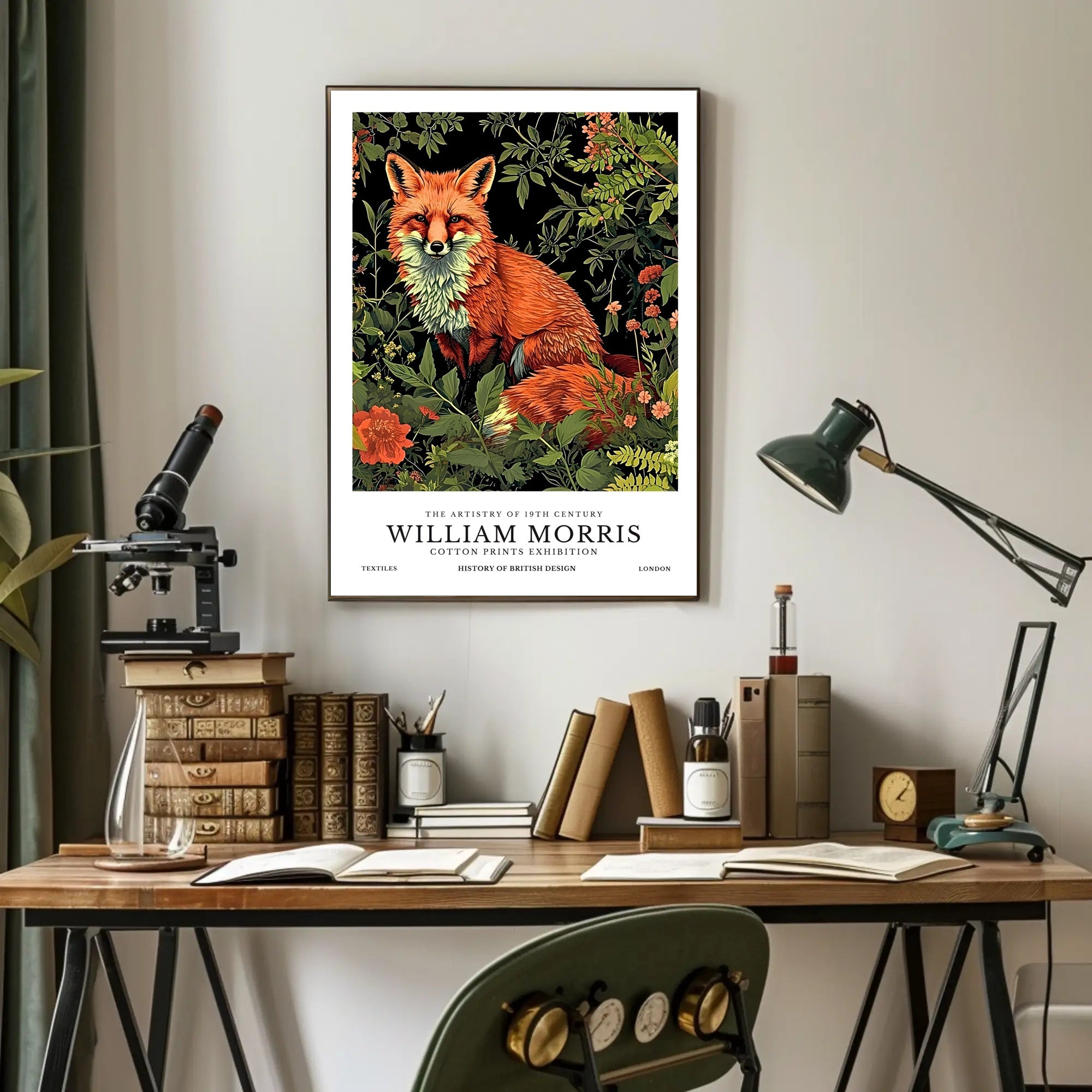 Red Fox Heritage Artwork: Cultural or Heritage Poster