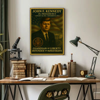 John F. Kennedy Presidential Tribute Historical Poster