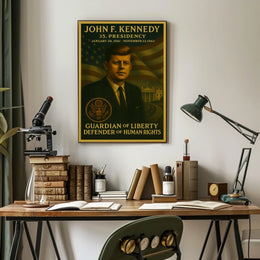 John F. Kennedy Presidential Tribute Historical Poster