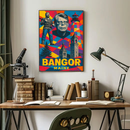 Bangor, Maine A Vibrant Tribute Poster