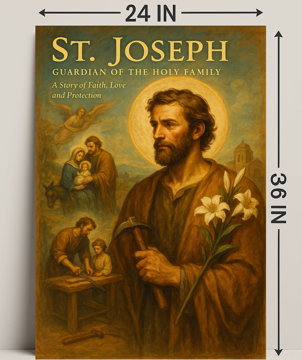 St. Joseph Guardian Of The Holy Family Poster