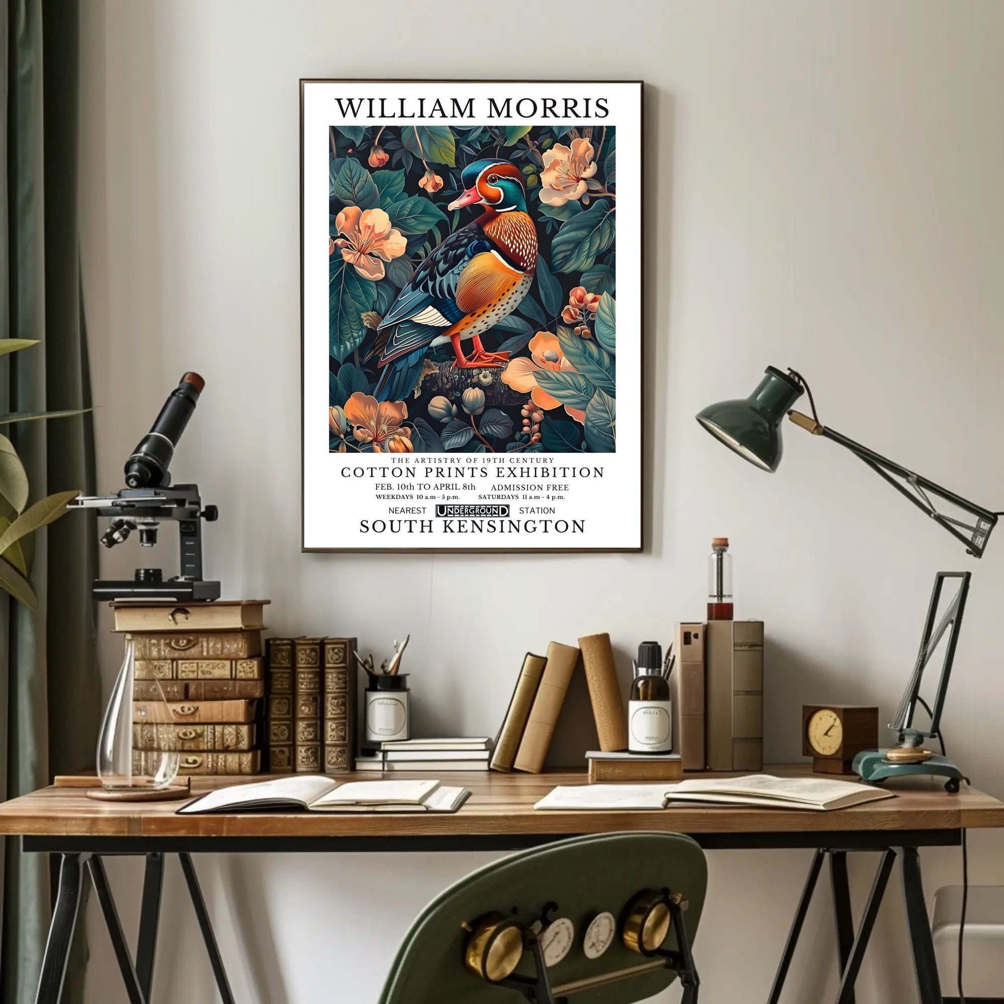 The Artistry of Cotton Prints Exhibition Cultural Poster