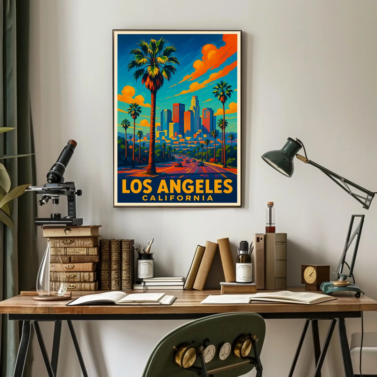 Los Angeles California Pop Wall Art Poster