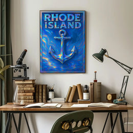 Rhode Island Nautical Poster