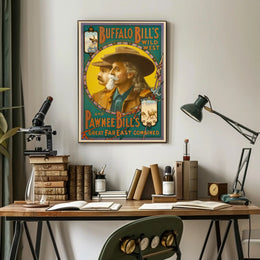 Buffalo Bill's Wild West Show Vintage Poster Print