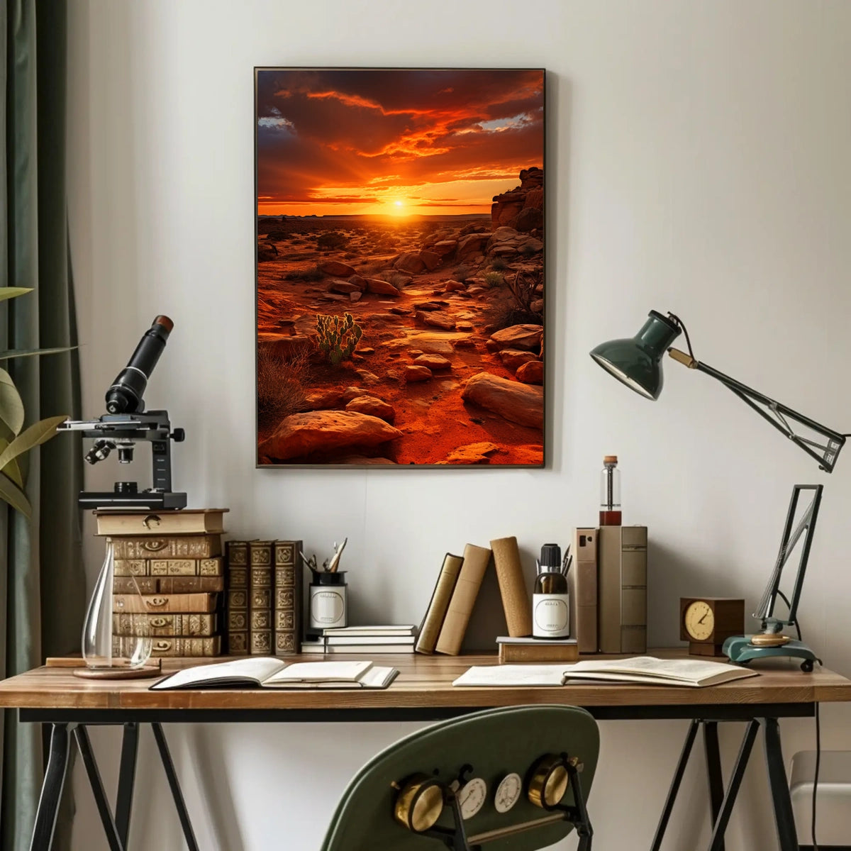 Desert Sunset Serenity Poster