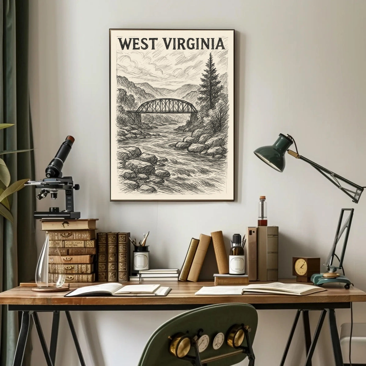 West Virginia Landscape Poster