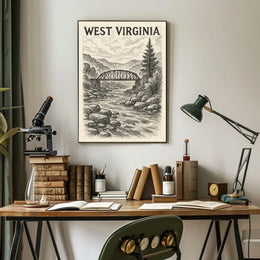 West Virginia Landscape Poster