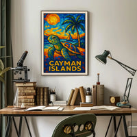 Cayman Islands Mosaic Poster