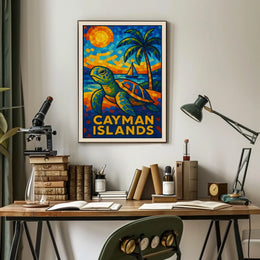 Cayman Islands Mosaic Poster